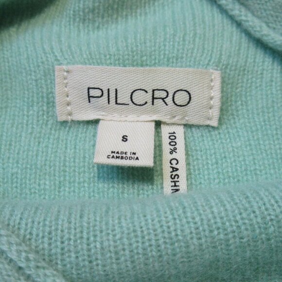 NWT Anthropologie Pilcro Alani in Mint Cashmere Cropped Mock-Neck Sweater S - Picture 7 of 8